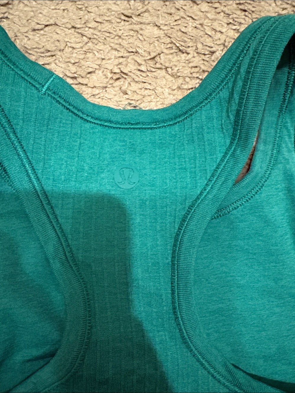 Lululemon Ebb to Street Crop Tank Top - Maldives Green - Picture 2 of 2